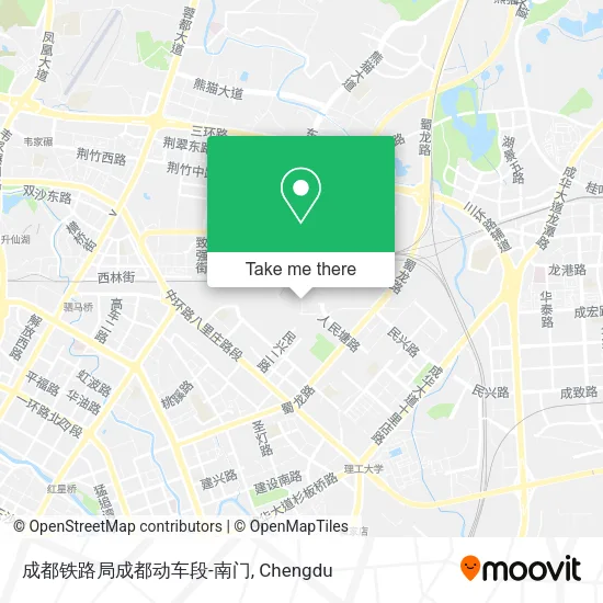 成都铁路局成都动车段-南门 map