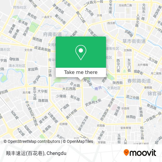 顺丰速运(百花巷) map