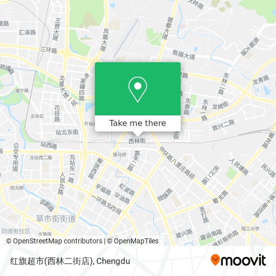 红旗超市(西林二街店) map