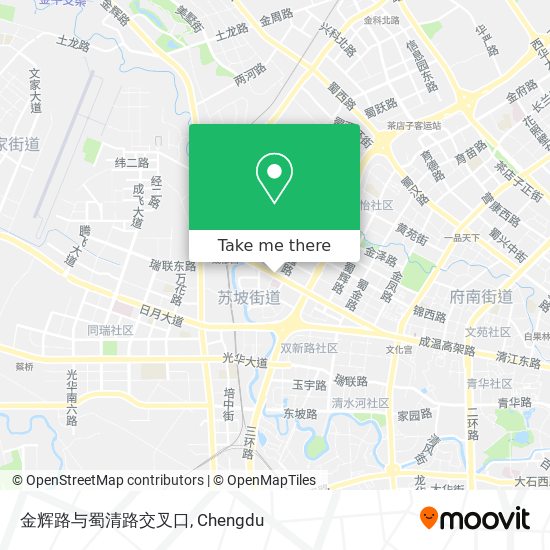 金辉路与蜀清路交叉口 map