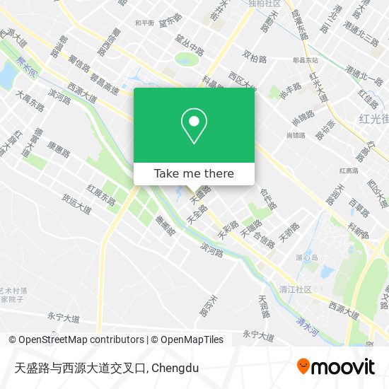 天盛路与西源大道交叉口 map