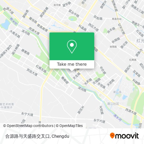 合源路与天盛路交叉口 map