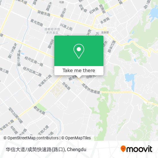 华信大道/成简快速路(路口) map