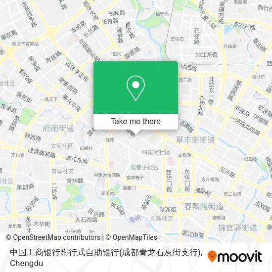 中国工商银行附行式自助银行(成都青龙石灰街支行) map