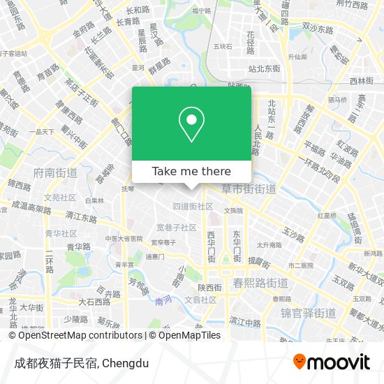 成都夜猫子民宿 map