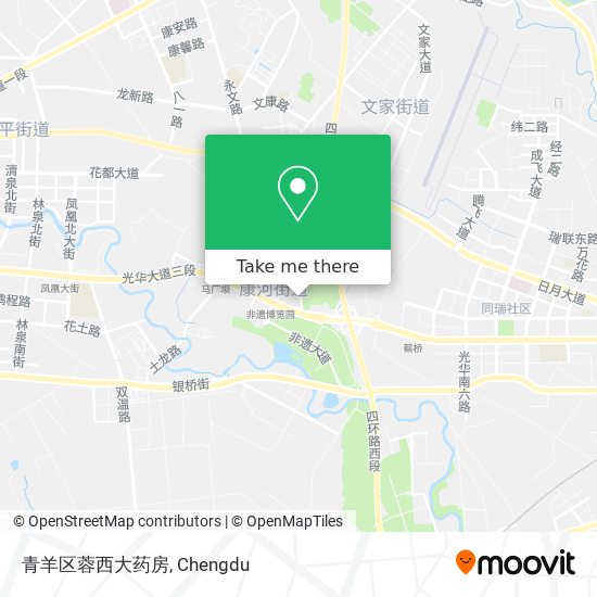 青羊区蓉西大药房 map