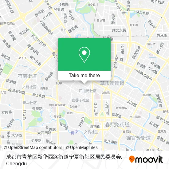成都市青羊区新华西路街道宁夏街社区居民委员会 map