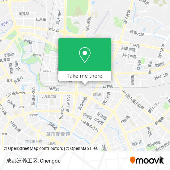 成都巡养工区 map