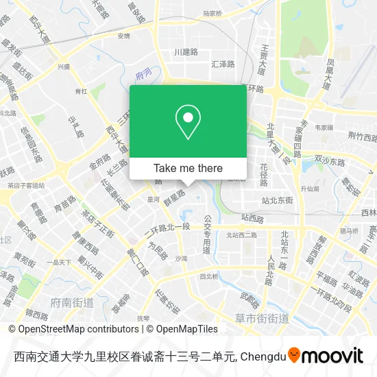 西南交通大学九里校区眷诚斋十三号二单元 map