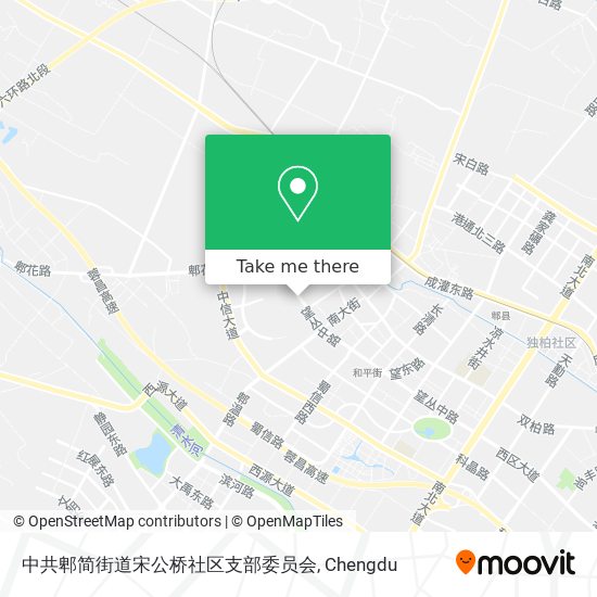 中共郫简街道宋公桥社区支部委员会 map