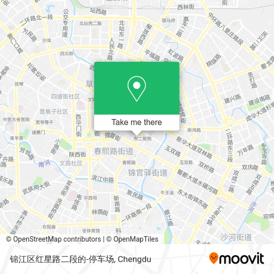 锦江区红星路二段的-停车场 map