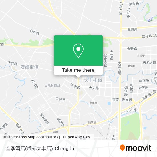 全季酒店(成都大丰店) map