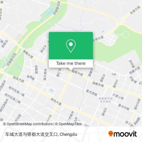 车城大道与驿都大道交叉口 map