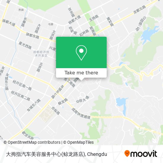 大拇指汽车美容服务中心(鲸龙路店) map