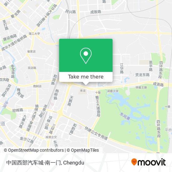 中国西部汽车城-南一门 map