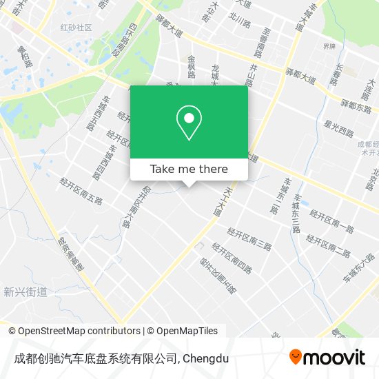 成都创驰汽车底盘系统有限公司 map