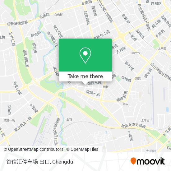 首信汇停车场-出口 map