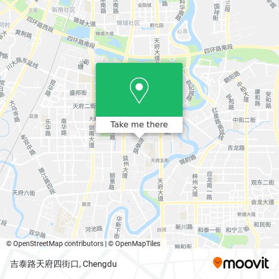 吉泰路天府四街口 map