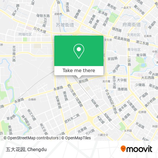 五大花园 map