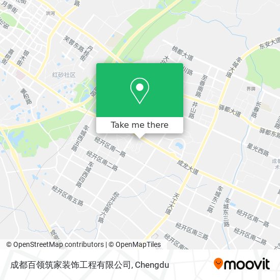 成都百领筑家装饰工程有限公司 map