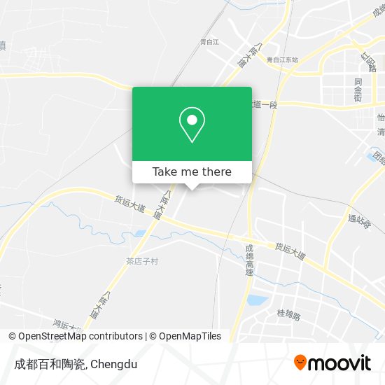 成都百和陶瓷 map