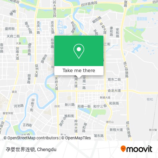孕婴世界连锁 map