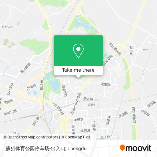 熊猫体育公园停车场-出入口 map