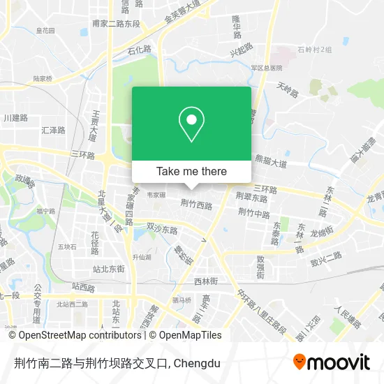 荆竹南二路与荆竹坝路交叉口 map