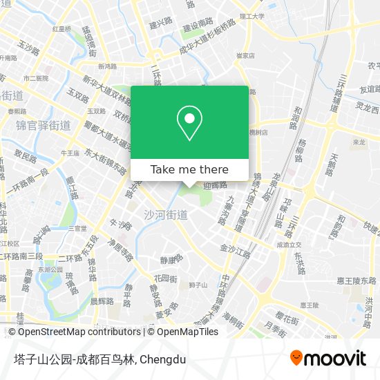 塔子山公园-成都百鸟林 map