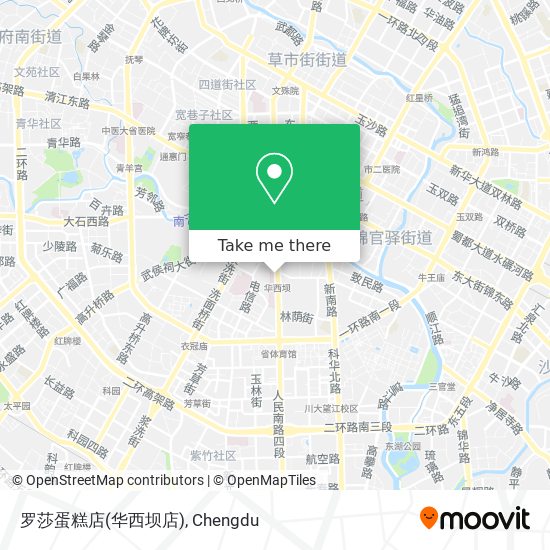 罗莎蛋糕店(华西坝店) map