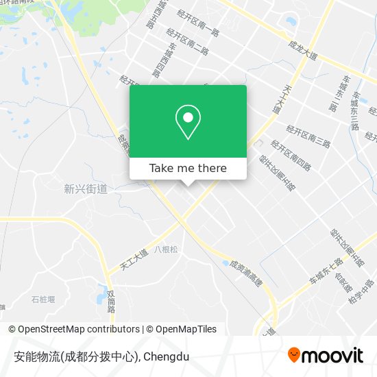 安能物流(成都分拨中心) map