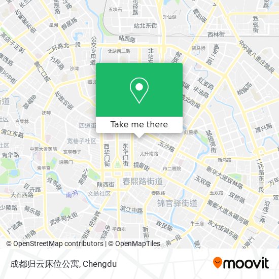 成都归云床位公寓 map