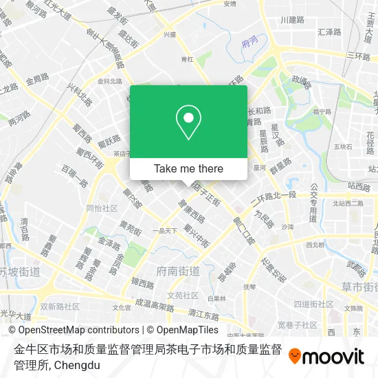 金牛区市场和质量监督管理局茶电子市场和质量监督管理所 map