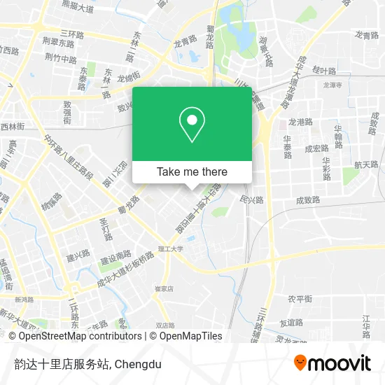 韵达十里店服务站 map