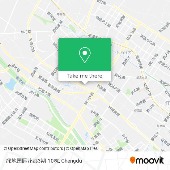 绿地国际花都3期-10栋 map