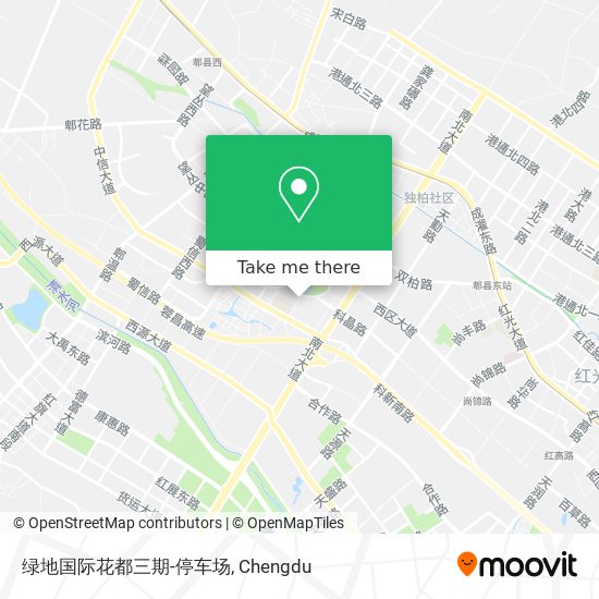 绿地国际花都三期-停车场 map