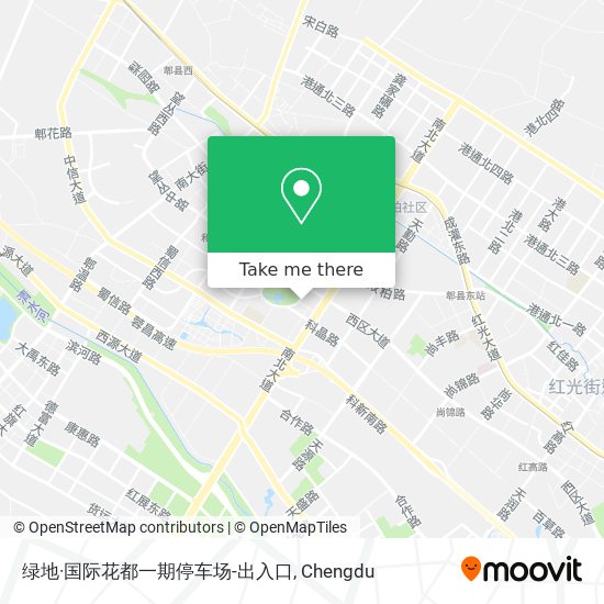 绿地·国际花都一期停车场-出入口 map
