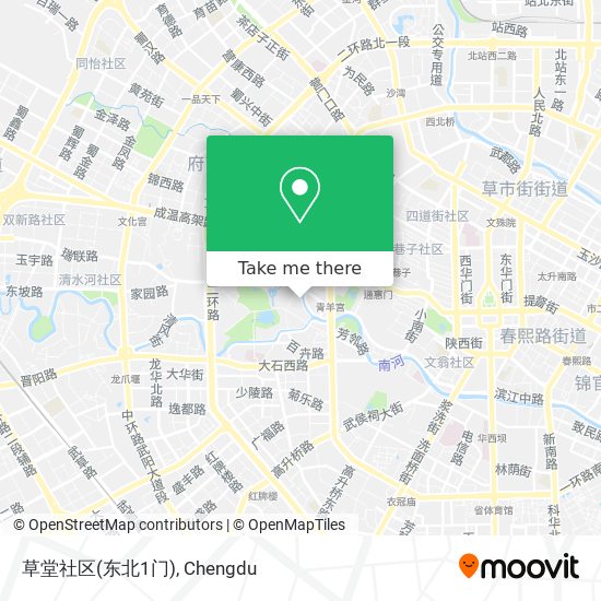 草堂社区(东北1门) map