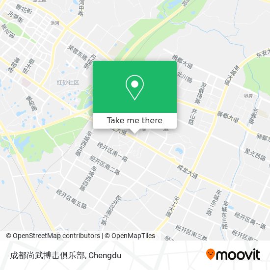 成都尚武搏击俱乐部 map