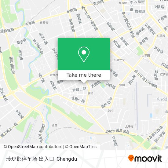 玲珑郡停车场-出入口 map