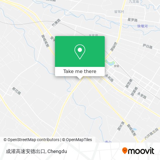成灌高速安德出口 map