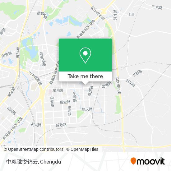 中粮珑悦锦云 map