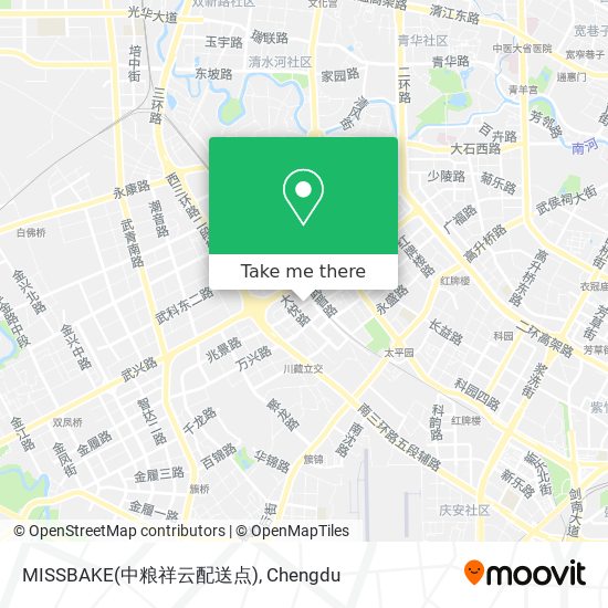 MISSBAKE(中粮祥云配送点) map