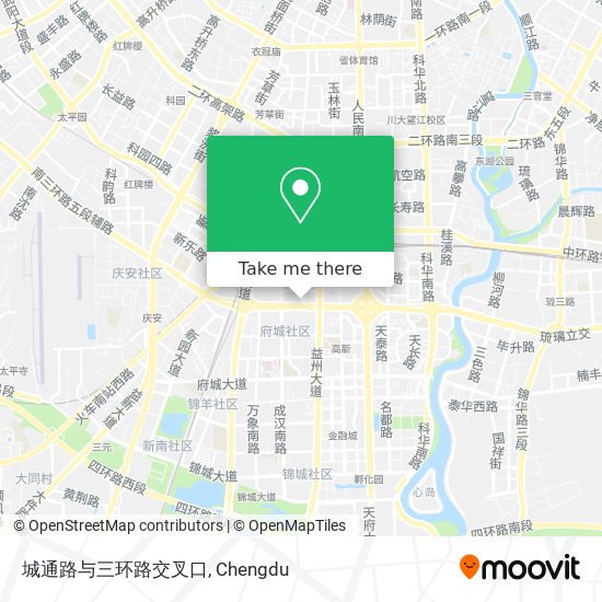 城通路与三环路交叉口 map