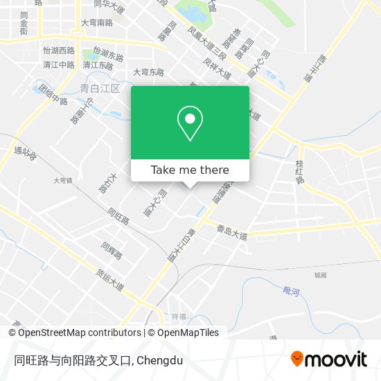同旺路与向阳路交叉口 map