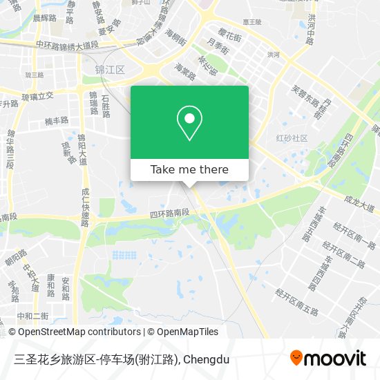 三圣花乡旅游区-停车场(驸江路) map