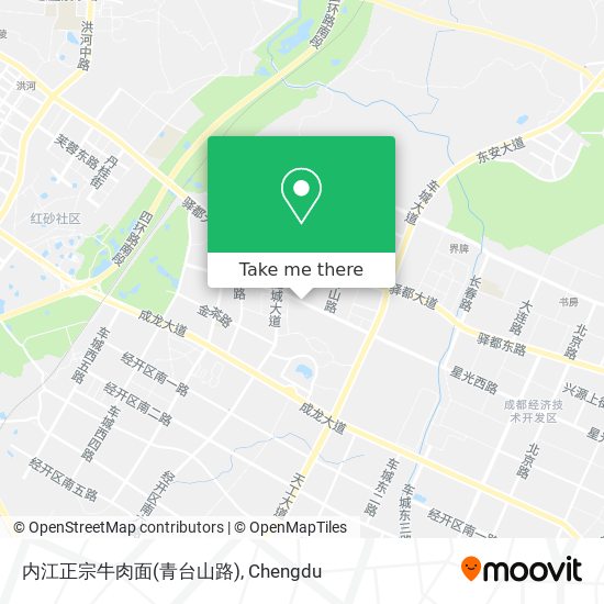 内江正宗牛肉面(青台山路) map