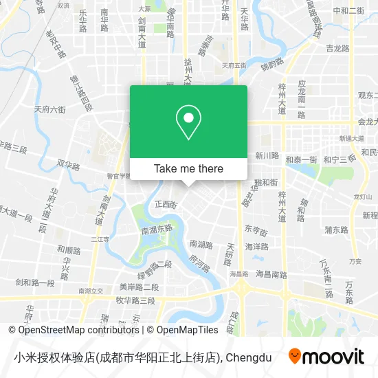 小米授权体验店(成都市华阳正北上街店) map