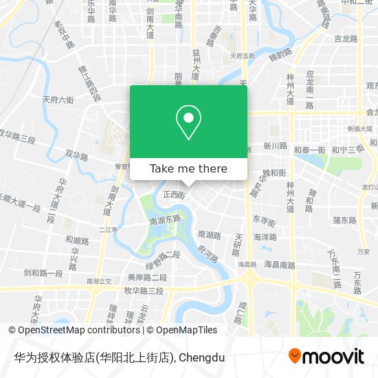 华为授权体验店(华阳北上街店) map