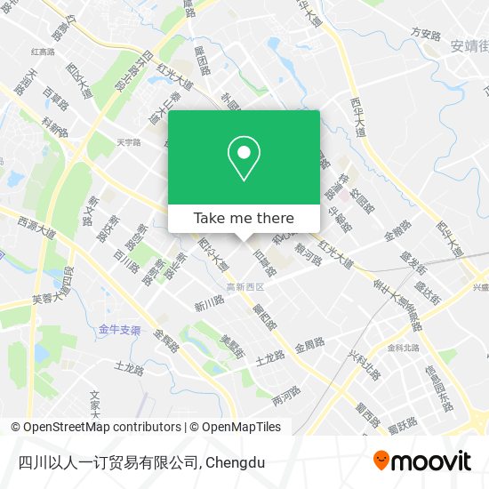 四川以人一订贸易有限公司 map